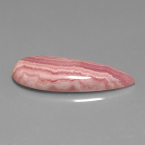 Rodocrosita rosa natural de 14,24 ct, en forma de pera, opaco