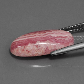 Rodocrosita Multicolor natural de 5.85 ct, Corte Óvalo, Opaco