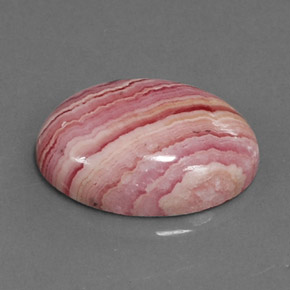 Rodocrosita Multicolor natural de 6.80 ct, Corte Óvalo, Opaco