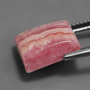 Rodocrosita Multicolor natural de 8.90 ct, Corte Baguette, Opaco