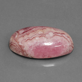 Rodocrosita multicolor natural de 9,12 ct, corte óvalo, opaco