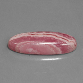 Rodocrosita multicolor natural de 8,43 ct, corte óvalo, opaco