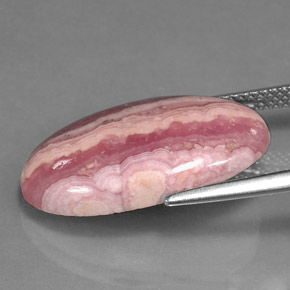 Rodocrosita Multicolor natural de 10.26 ct, Corte Óvalo, Opaco