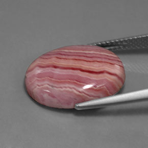 Rodocrosita Multicolor natural de 11.10 ct, Corte Óvalo, Opaco