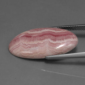 Rodocrosita rosa natural de 11,55 ct, corte óvalo, opaco