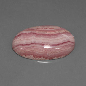 Rodocrosita rosa natural de 12,78 ct, corte óvalo, opaco