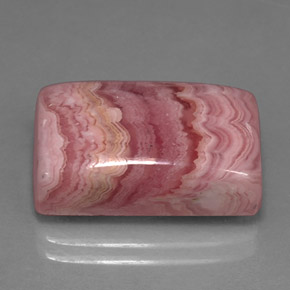 Rodocrosita multicolor natural de 15,96 ct, baguette, opaco