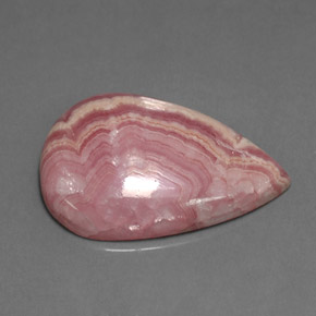 Rodocrosita rosa natural de 15,92 ct, en forma de pera, opaco