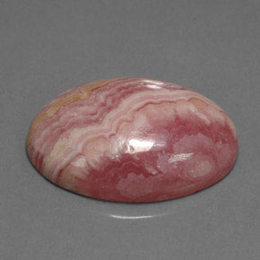 Rodocrosita rosa natural de 16,89 ct, corte óvalo, opaco
