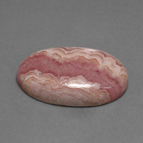 Rodocrosita rosa natural de 17,68 ct, corte óvalo, opaco
