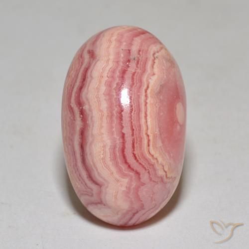 Rodocrosita Multicolor natural de 22.27 ct, Ovalada, Opaco