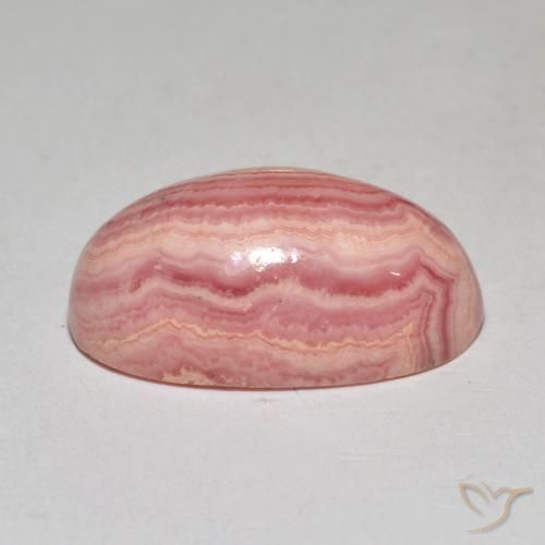 Rodocrosita Multicolor natural de 22.27 ct, Ovalada, Opaco