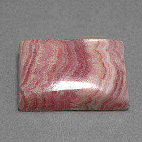 Rodocrosita multicolor natural de 22,46 ct, baguette, opaco