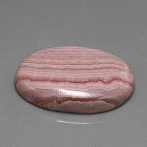 Rodocrosita rosa natural de 16,47 ct, corte óvalo, opaco