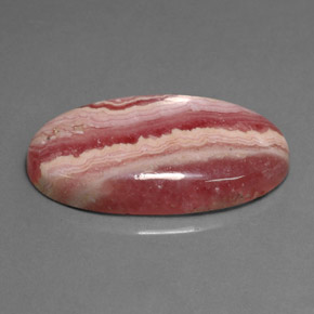 Rodocrosita rosa natural de 19,39 ct, corte óvalo, opaco