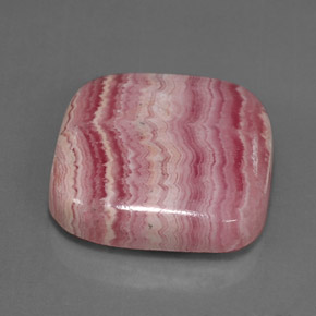 Rodocrosita multicolor natural de 27,63 ct, corte cojín, opaco