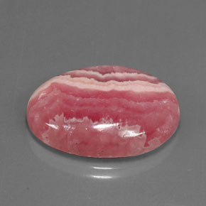 Rodocrosita multicolor natural de 26,18 ct, corte óvalo, opaco