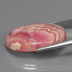 Rodocrosita Multicolor natural de 29.58 ct, Corte Óvalo, Opaco