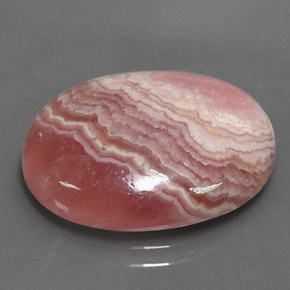 Rodocrosita multicolor natural de 14,12 ct, corte óvalo, opaco