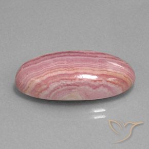 Rodocrosita Multicolor natural de 24.16 ct, Ovalada, Opaco