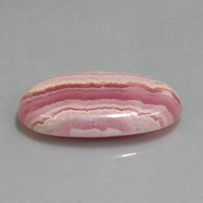 Rodocrosita rosa natural de 18,47 ct, corte óvalo, opaco