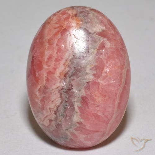 Rodocrosita Multicolor natural de 36.55 ct, Corte Óvalo, Opaco