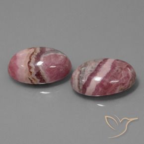 Gemas de Rodocrosita Multicolor natural de 29.63 ct, Ovalada, Opaco