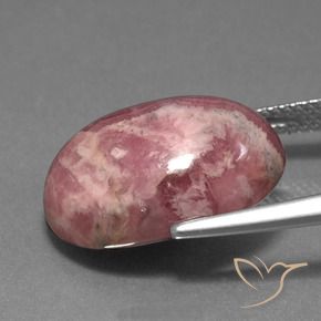 Rodocrosita Multicolor natural de 15.86 ct, Ovalada, Opaco