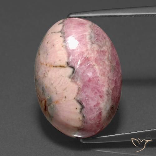 18.15ct Natural Multicolor rodocrosita, Ovalada, Opaco