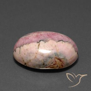 Rodocrosita Multicolor natural de 18.15 ct, Ovalada, Opaco