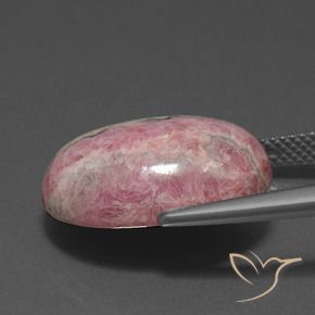 Rodocrosita Multicolor natural de 18.15 ct, Ovalada, Opaco