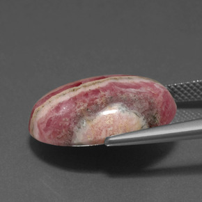 Rodocrosita Multicolor natural de 17.79 ct, Corte Óvalo, Opaco