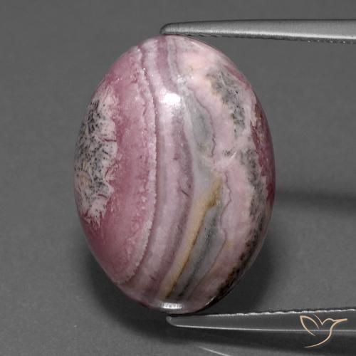 15.53ct Natural Multicolor rodocrosita, Ovalada, Opaco