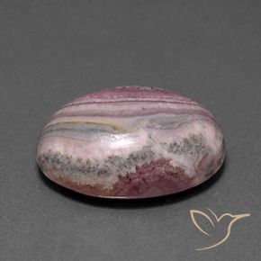 Rodocrosita Multicolor natural de 15.53 ct, Ovalada, Opaco