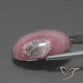 Rodocrosita Multicolor natural de 15.53 ct, Ovalada, Opaco