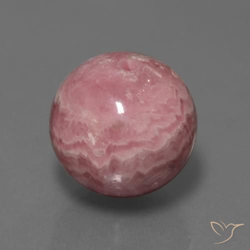 Rodocrosita Multicolor natural de 47.66 ct, Esfera / Bola, Opaco