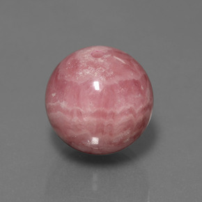 Rodocrosita multicolor natural de 37,10 ct, esfera / bola, opaco