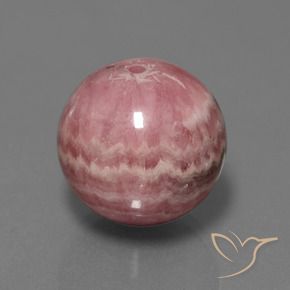 Rodocrosita Multicolor natural de 46.41 ct, Esfera / Bola, Opaco