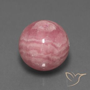 Rodocrosita Multicolor natural de 43.90 ct, Esfera / Bola, Opaco