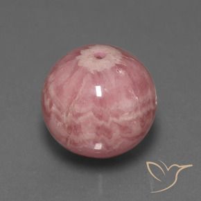 Rodocrosita Multicolor natural de 46.97 ct, Esfera / Bola, Opaco