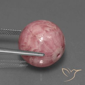 Rodocrosita Multicolor natural de 46.97 ct, Esfera / Bola, Opaco