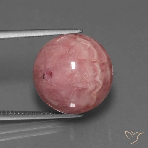 40.50ct Natural Multicolor Rodocrosita, Esfera / Bola, Opaco