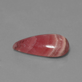 Rodocrosita multicolor natural de 14,09 ct, en forma de pera, opaco