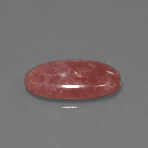 Rodocrosita multicolor natural de 8,76 ct, corte óvalo, opaco
