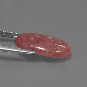 Rodocrosita multicolor natural de 8,76 ct, corte óvalo, opaco