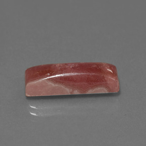 Rodocrosita multicolor natural de 7,67 ct, baguette, opaco