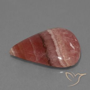 Rodocrosita Multicolor natural de 19.84 ct, En forma de pera, Opaco
