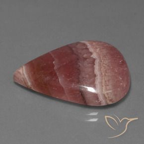 Rodocrosita Multicolor natural de 30.68 ct, En forma de pera, Opaco