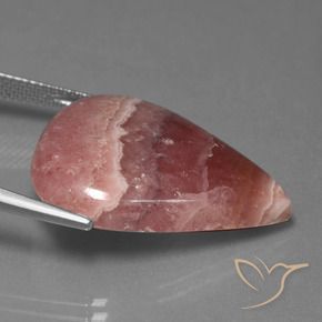 Rodocrosita Multicolor natural de 30.68 ct, En forma de pera, Opaco