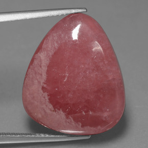 Rodocrosita multicolor natural de 25,86 ct, en forma de pera, opaco